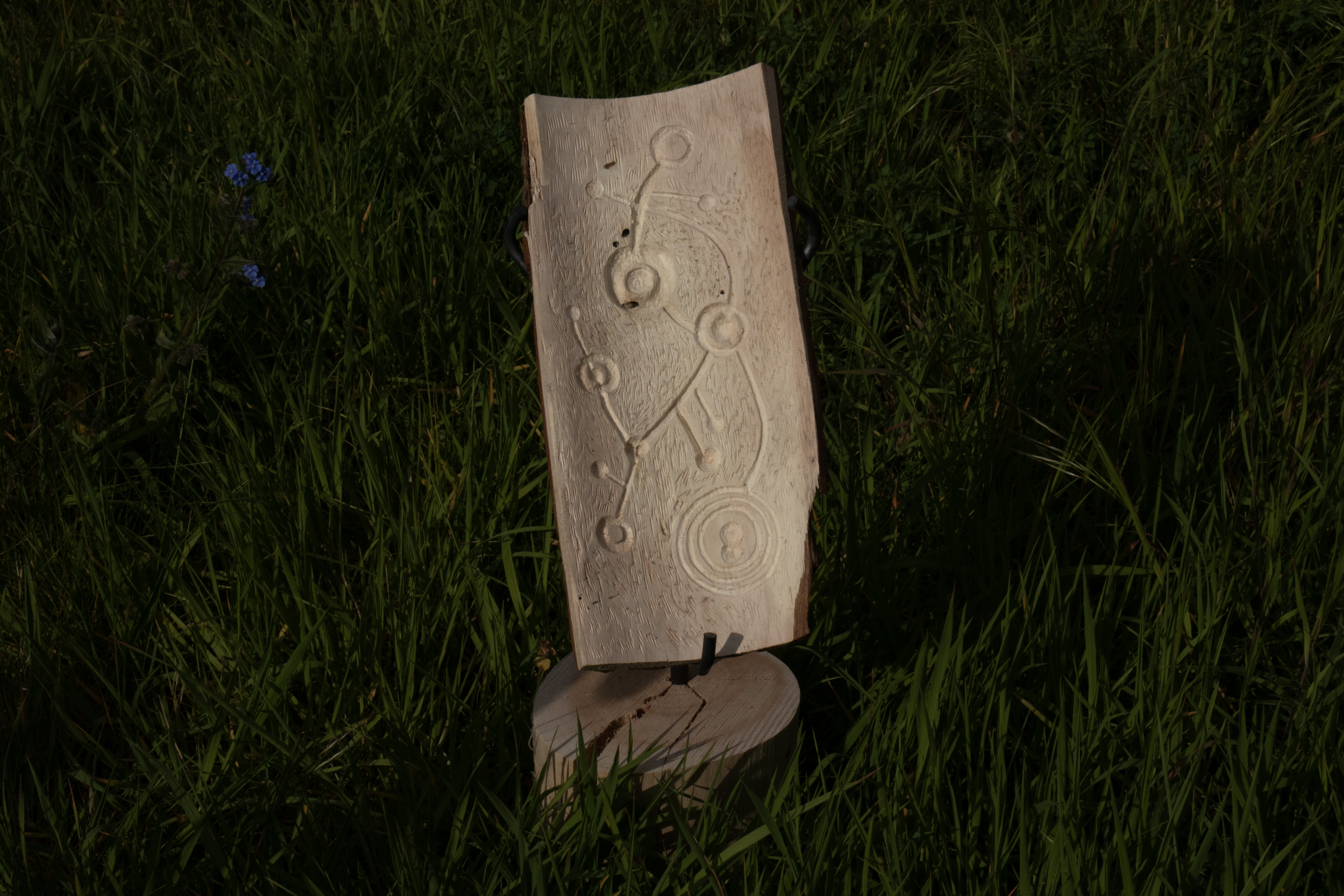 photograph of a sculpture used to imprint onto skin